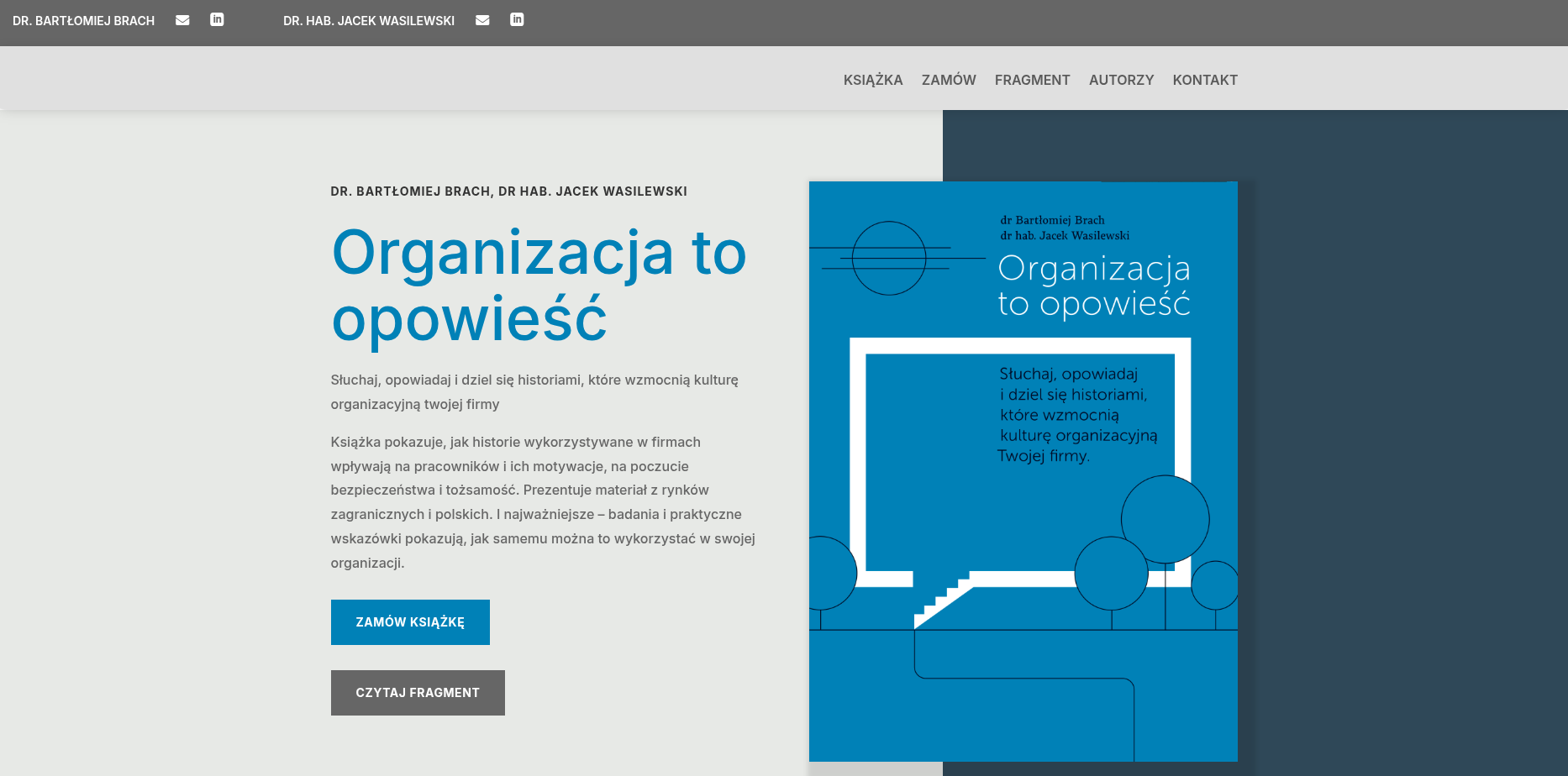 Organizacja to opowieść - Book Website